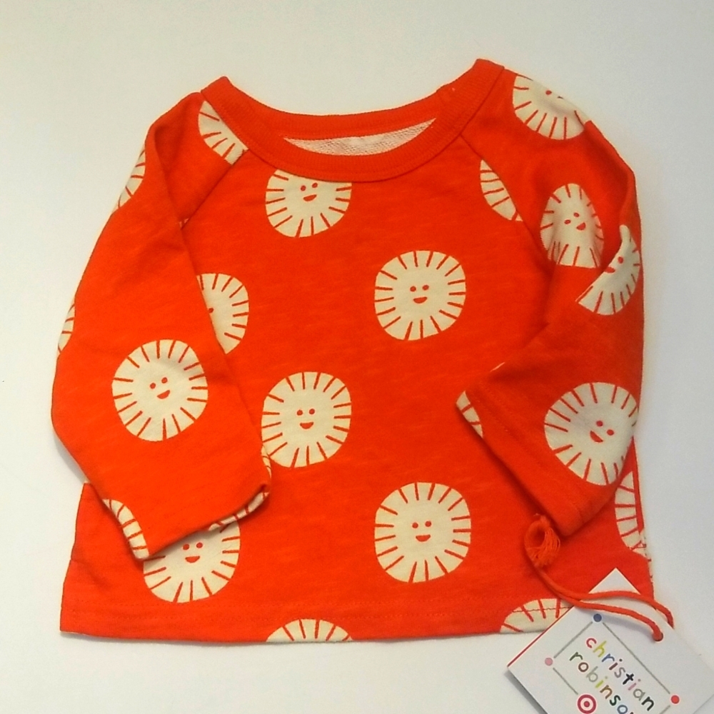 Christian Robinson NWT happy sun shirt  3-6m